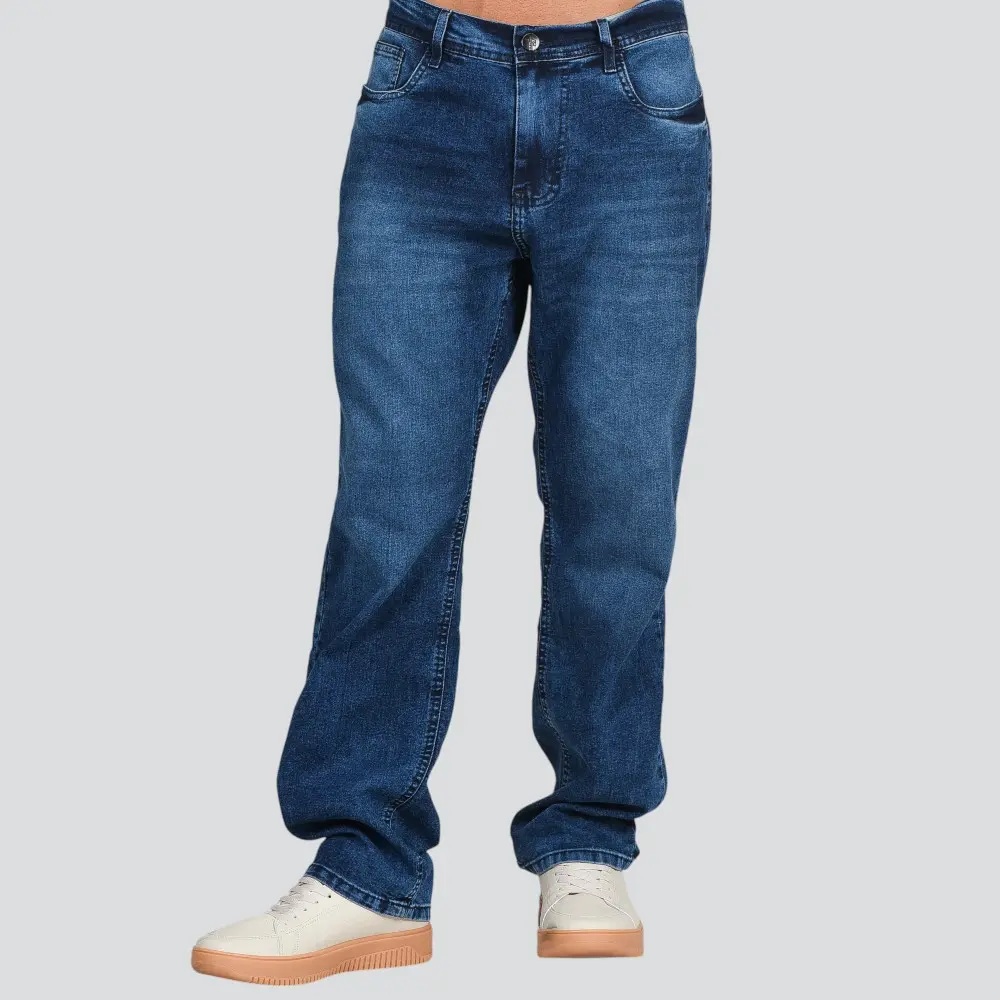 Calça Jeans Masculina Reta .10304