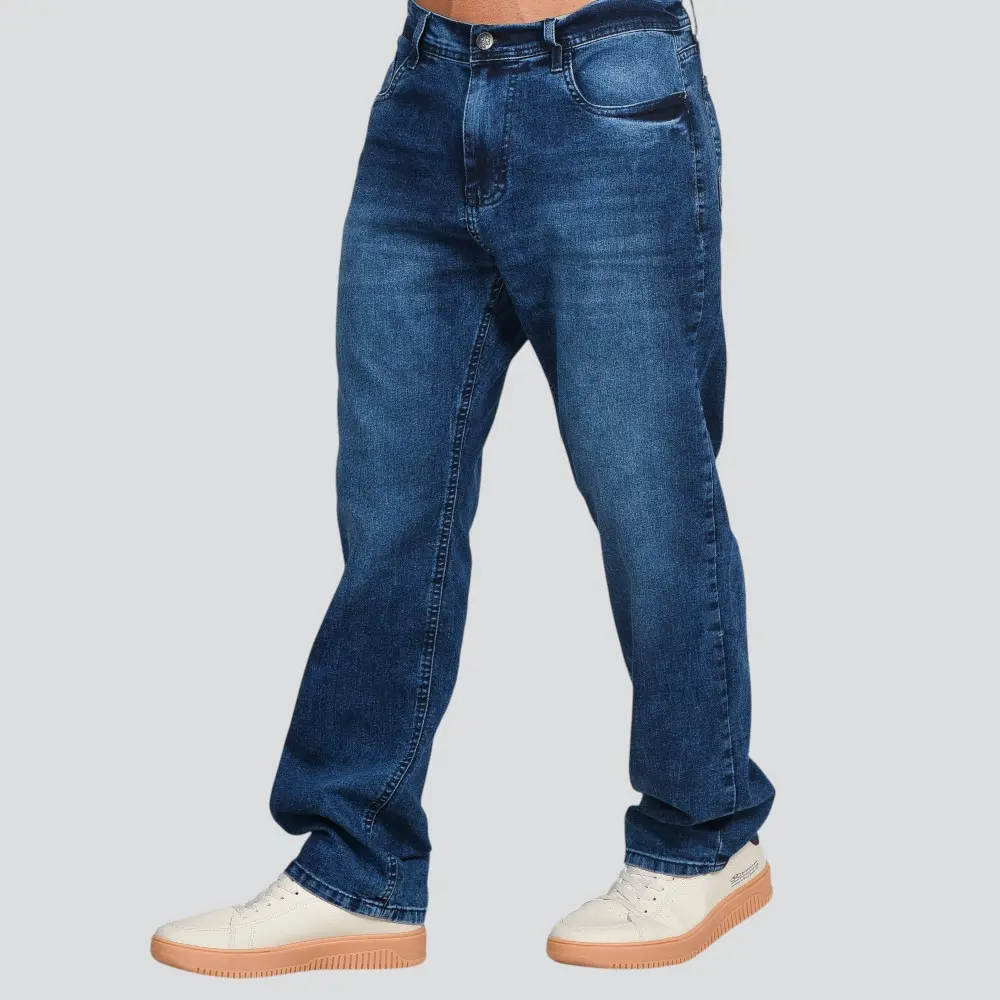 Calça Jeans Masculina Reta .10304
