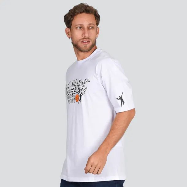 Camiseta Masculina Manga Curta Estampada Oversized Meia Malha .17233