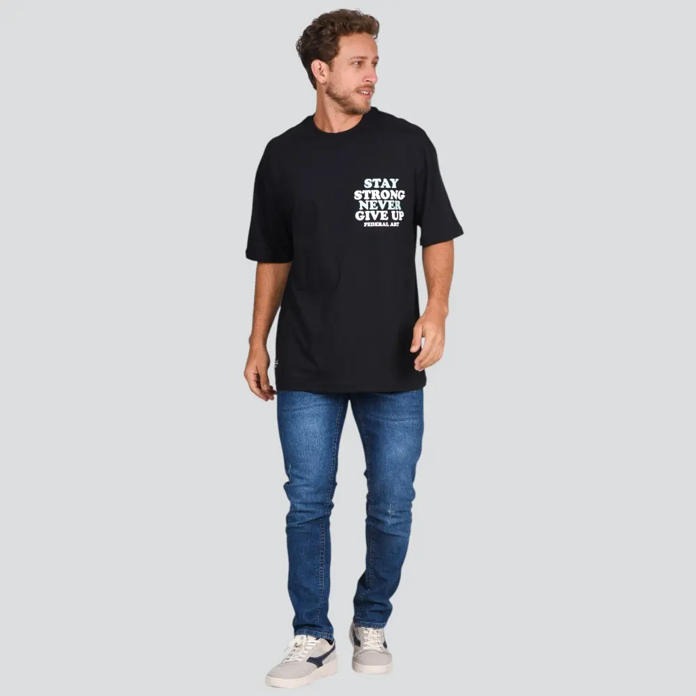 Camiseta Masculina Manga Curta Estampada Oversized Meia Malha .17231