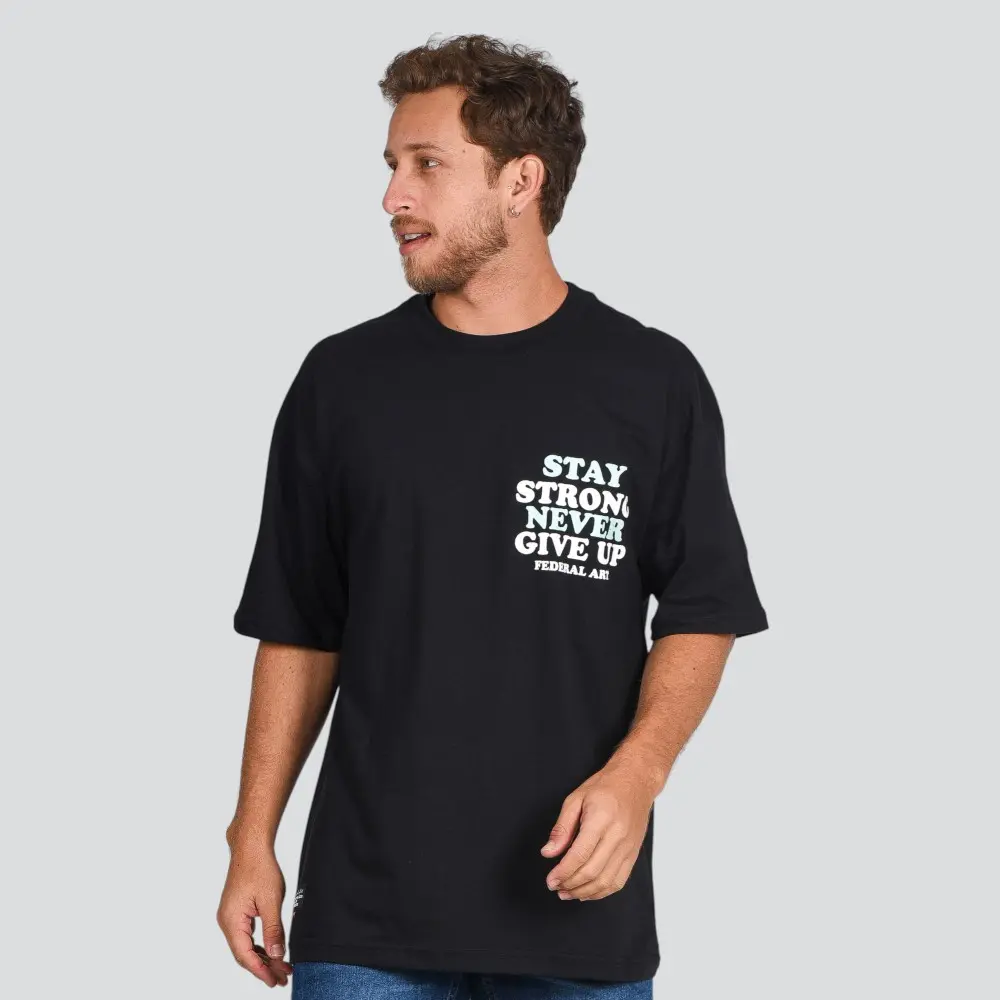 Camiseta Masculina Manga Curta Estampada Oversized Meia Malha .17231