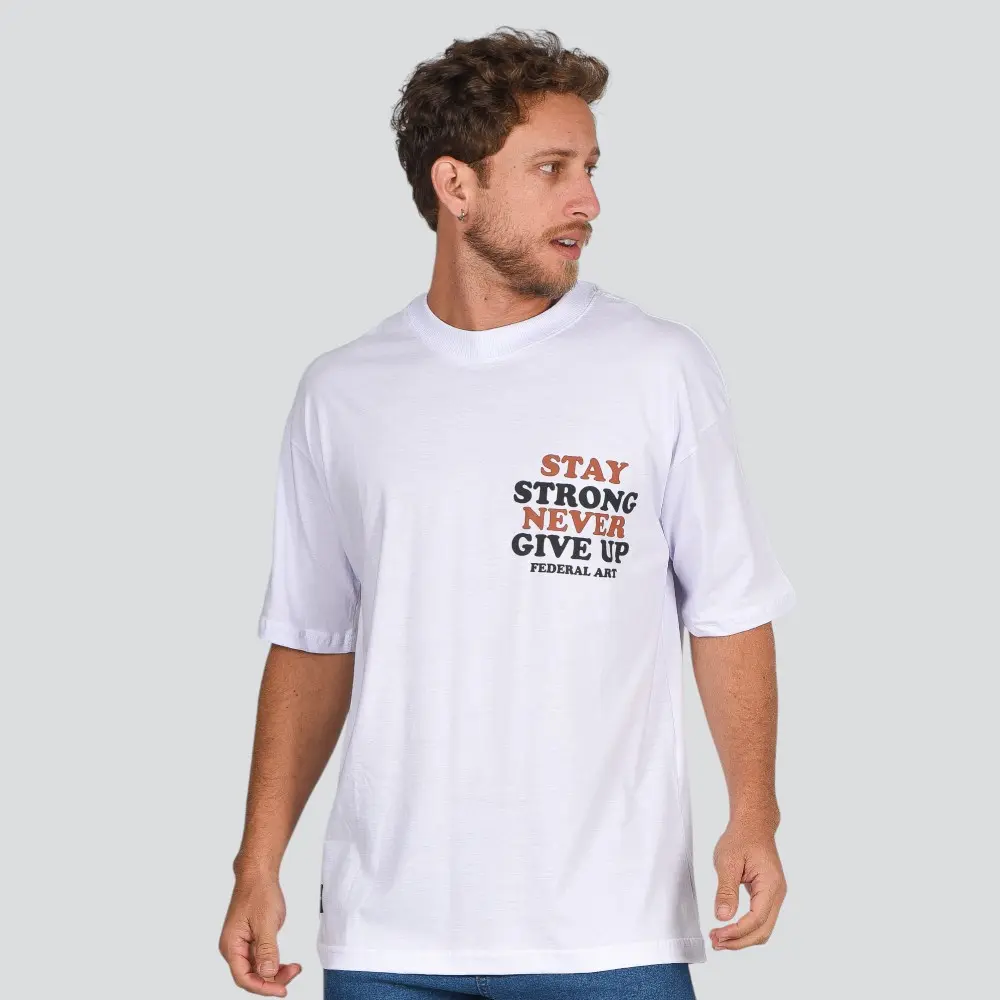 Camiseta Masculina Manga Curta Estampada Oversized Meia Malha .17231