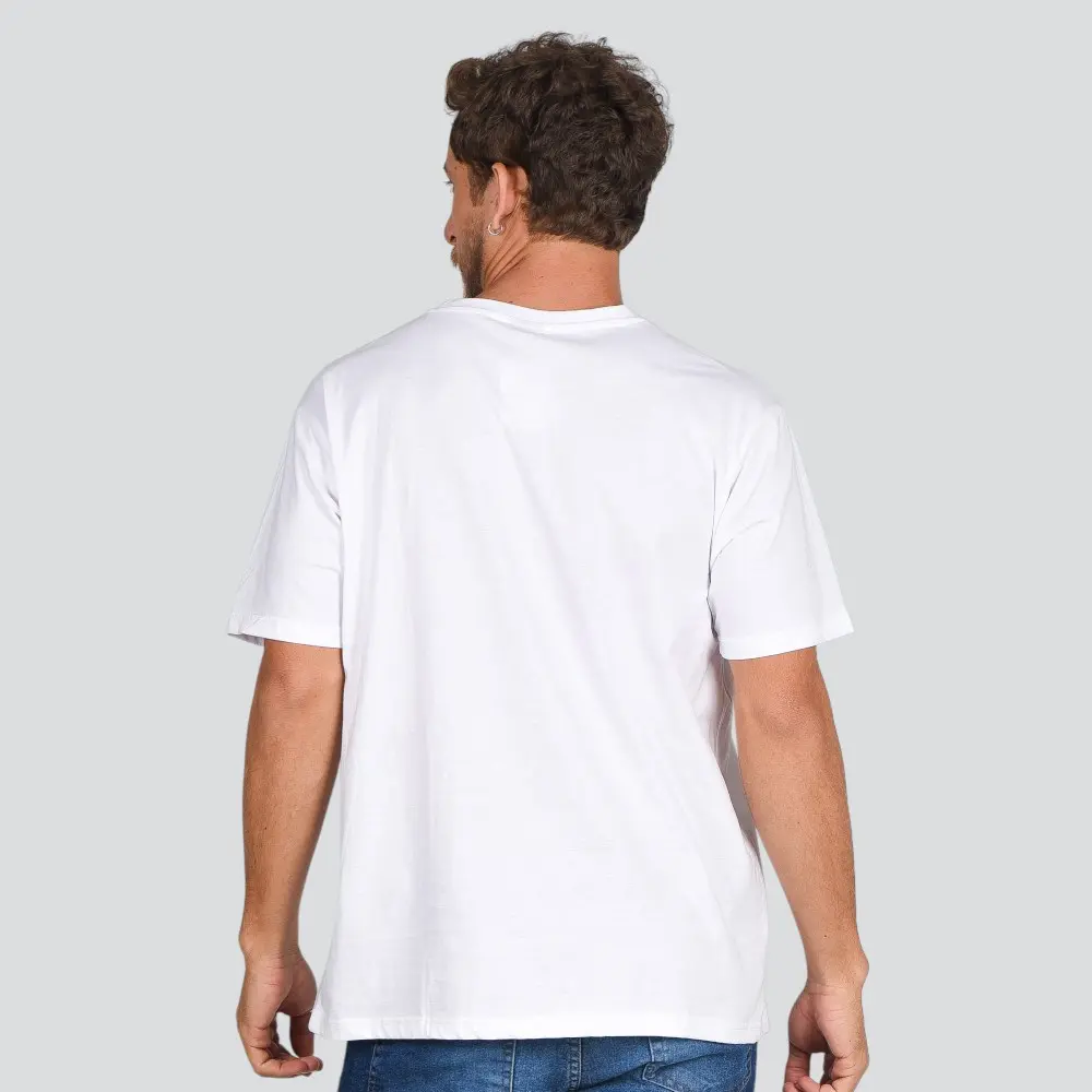 Camiseta Masculina Manga Curta Gola Careca Básica .9150606