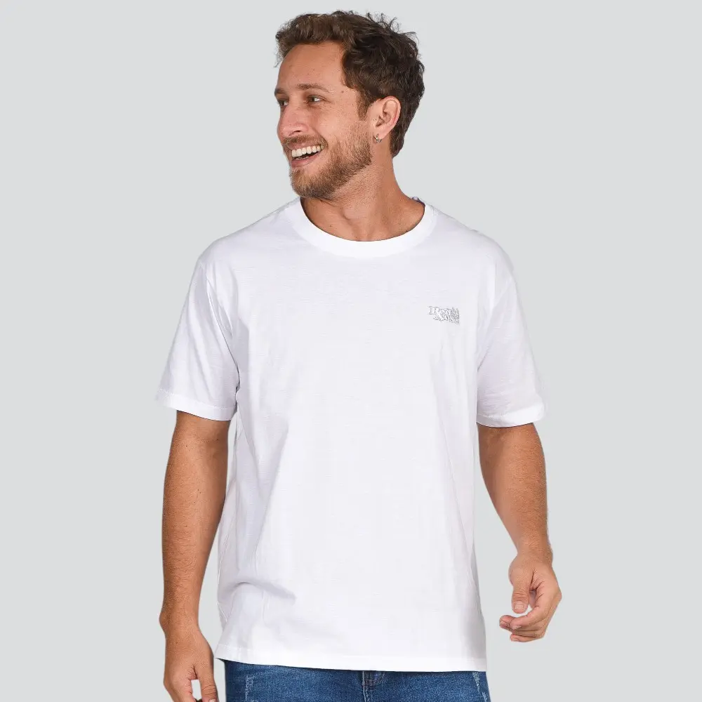 Camiseta Masculina Manga Curta Gola Careca Básica .9150606