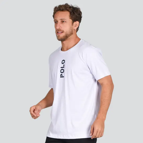 Camiseta Masculina Manga Curta Malha Estampada .30885C