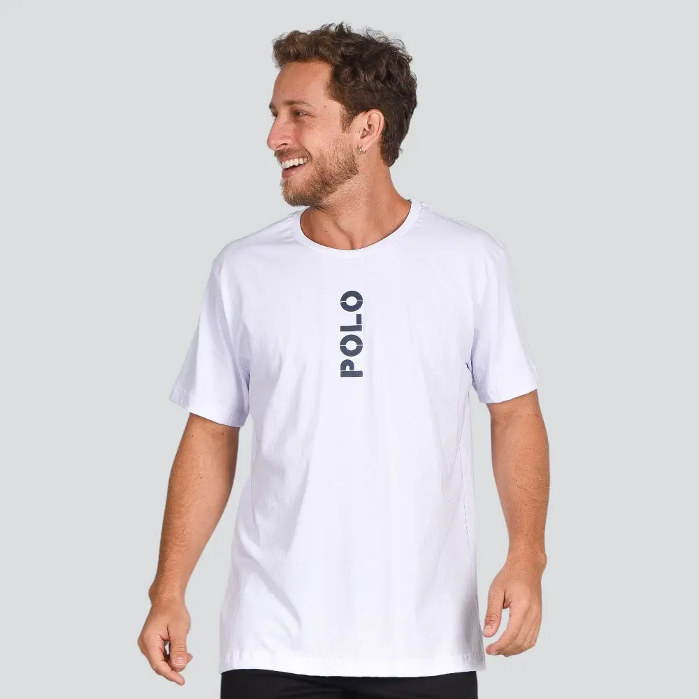 Camiseta Masculina Manga Curta Malha Estampada .30885C