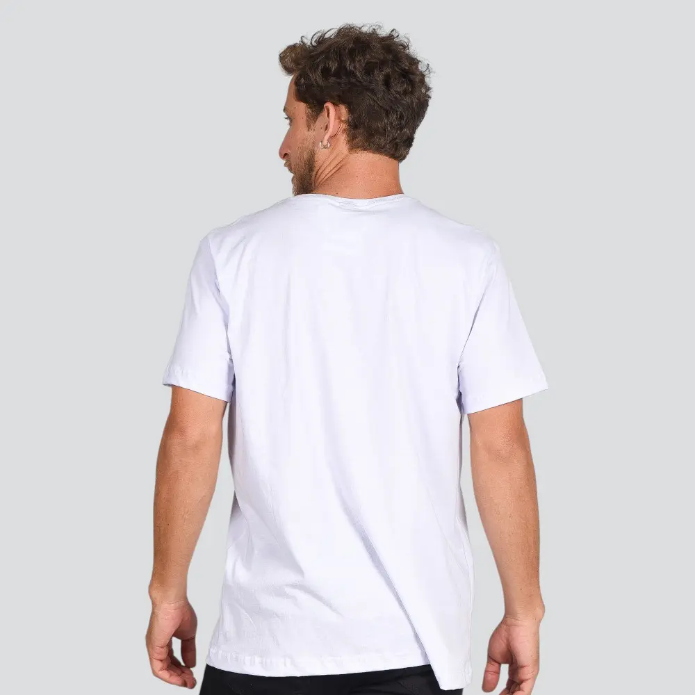 Camiseta Masculina Manga Curta Malha Estampada .30885C