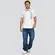 Polo Masculina Piquet Listrado Estampa .4N114