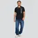 Polo Masculina Piquet Listrado Estampa .4N114