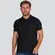 Polo Masculina Manga Curta Malha Texturizada Com Patch .4N116