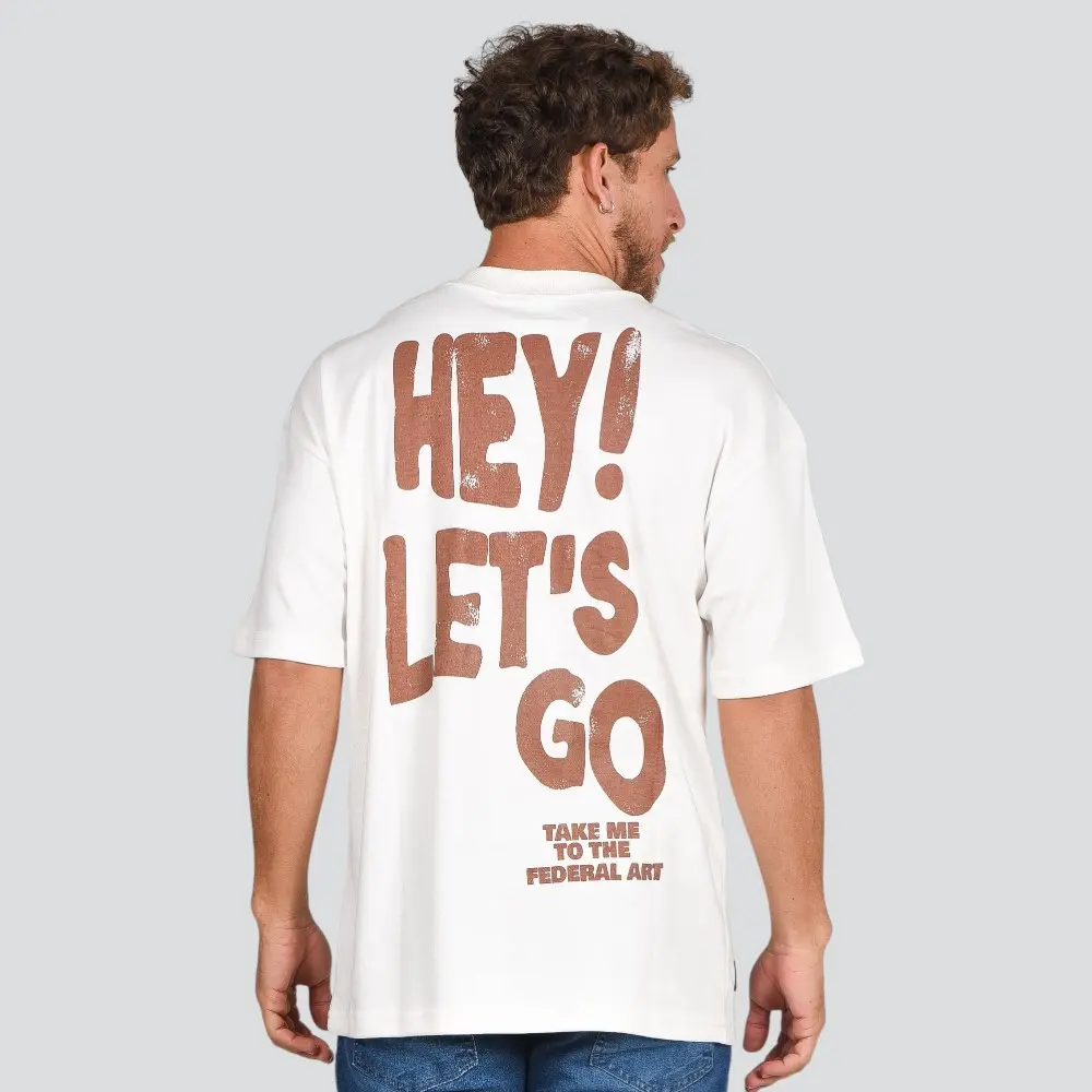 Camiseta Masculina Manga Curta Estampada Oversized Suedine .17196