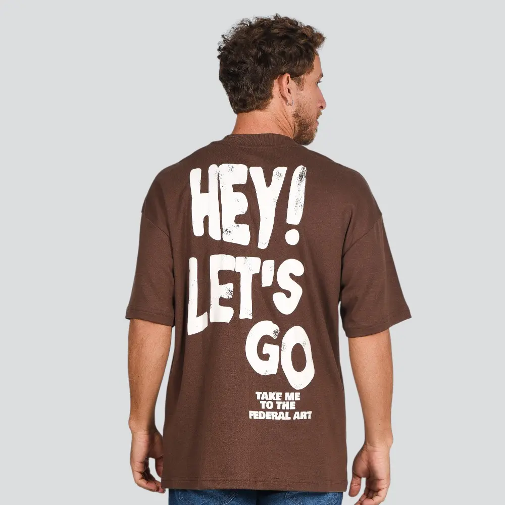 Camiseta Masculina Manga Curta Estampada Oversized Suedine .17196