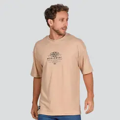 Camiseta Masculina Manga Curta Estampada Oversized Suedine .17198