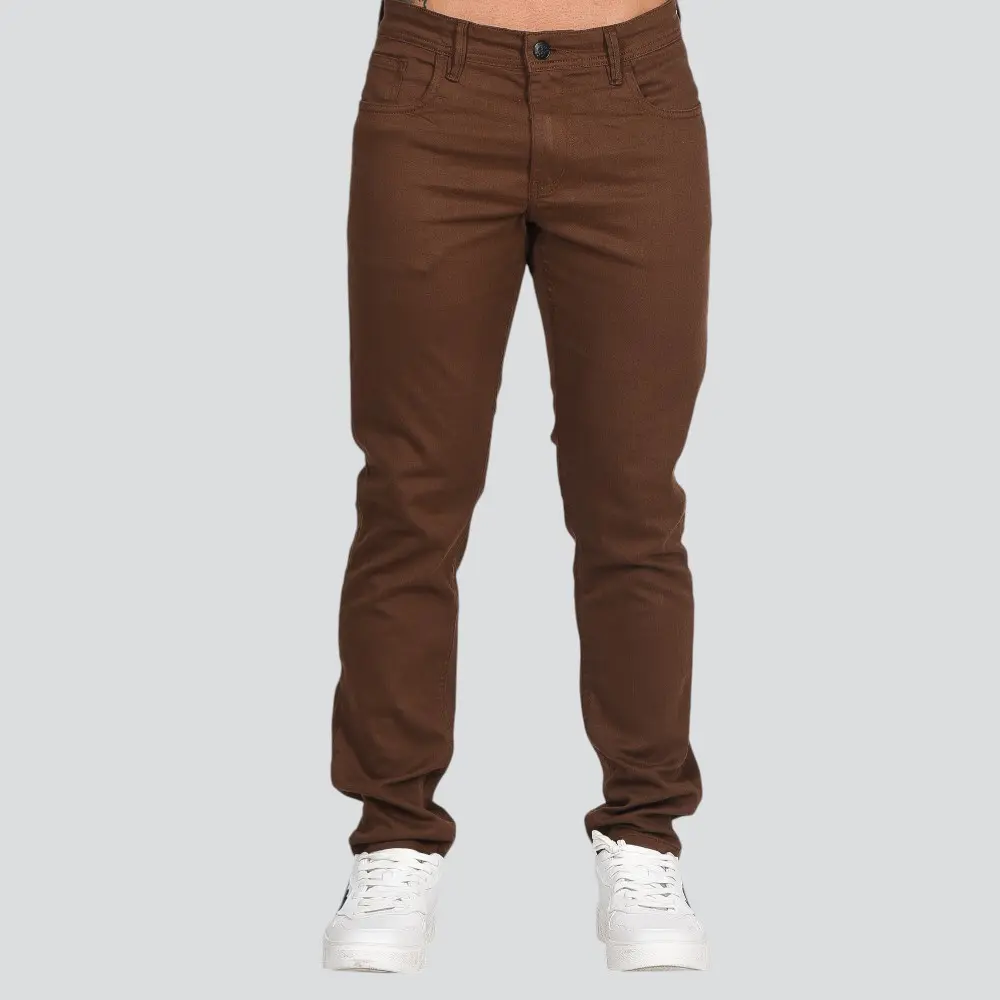 Calça Sarja Acetinada Masculina Slim .24005