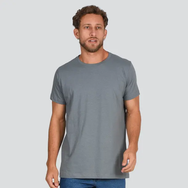 Camiseta Masculina Manga Curta Básica Lisa .810