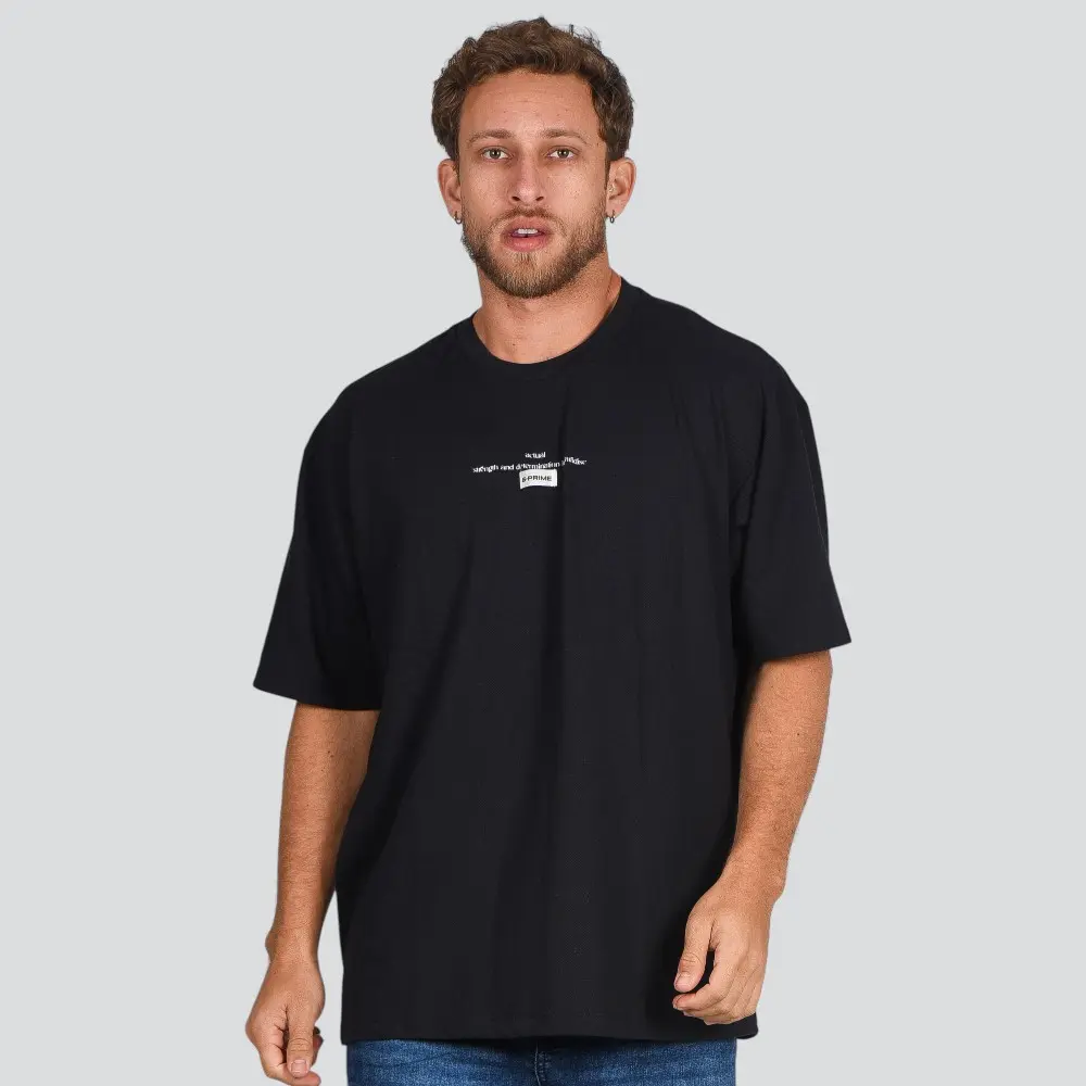 Camiseta Masculina Manga Curta Oversized Piquet Estampa .4P124