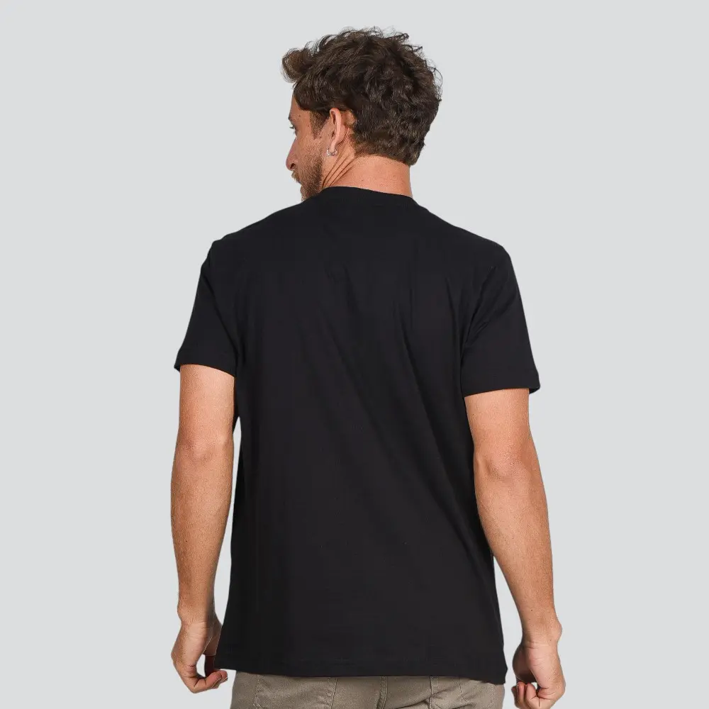 Camiseta Masculina Básica Manga Curta Estampa Relevo .10200260