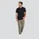 Camiseta Masculina Manga Curta Malha Texturizada Com Bolso .4N169