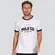 Camiseta Masculina Manga Curta Com Recorte Estampa .4L057
