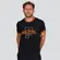 Camiseta Masculina Manga Curta Com Recorte Estampa .4L057
