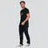 Camiseta Masculina Manga Curta Com Recorte Estampa .4L057