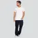 Camiseta Masculina Manga Curta Piquet Com Recorte Manga .4M048