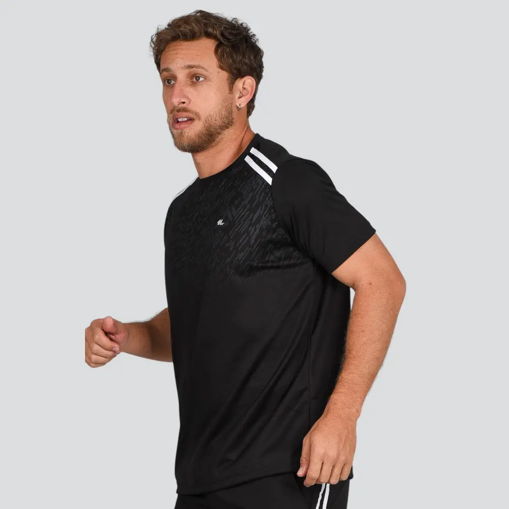 Camiseta Masculina Dry Fit Com Listras .10141143