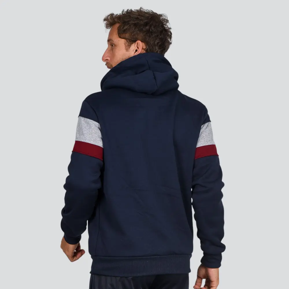 Blusão Masculino Moletom Com Capuz Recortes .2002757