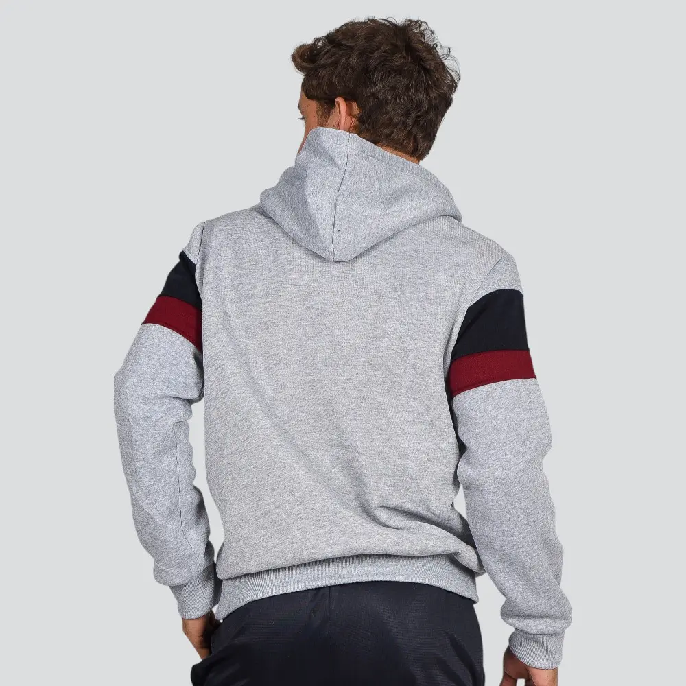 Blusão Masculino Moletom Com Capuz Recortes .2002757