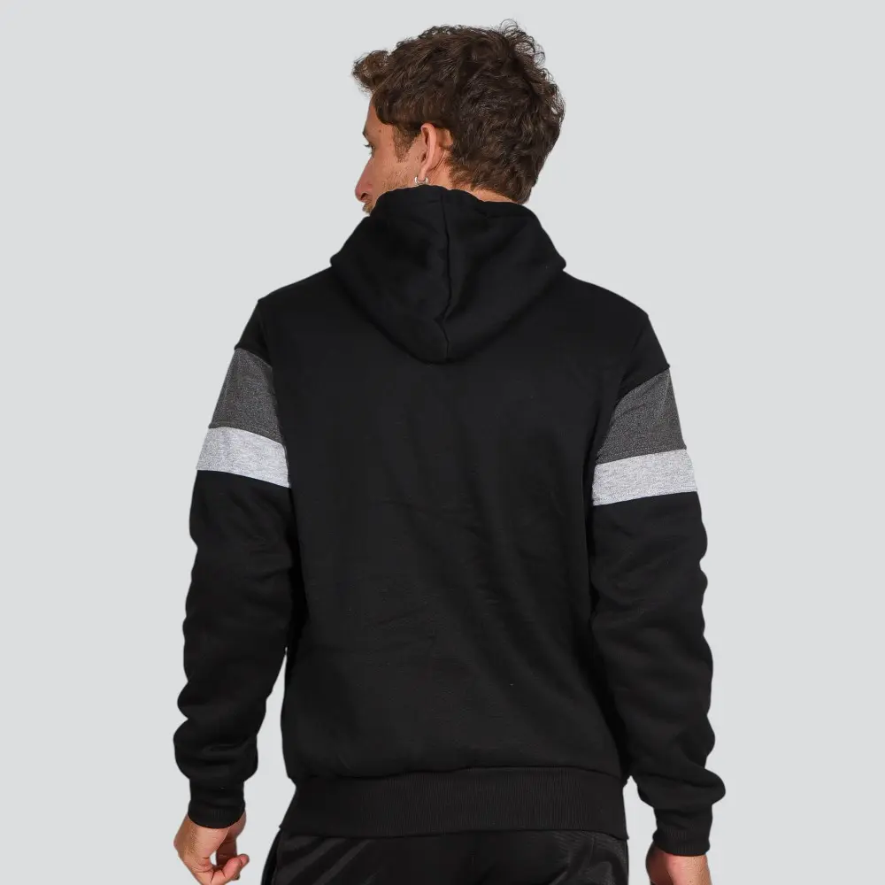 Blusão Masculino Moletom Com Capuz Recortes .2002757