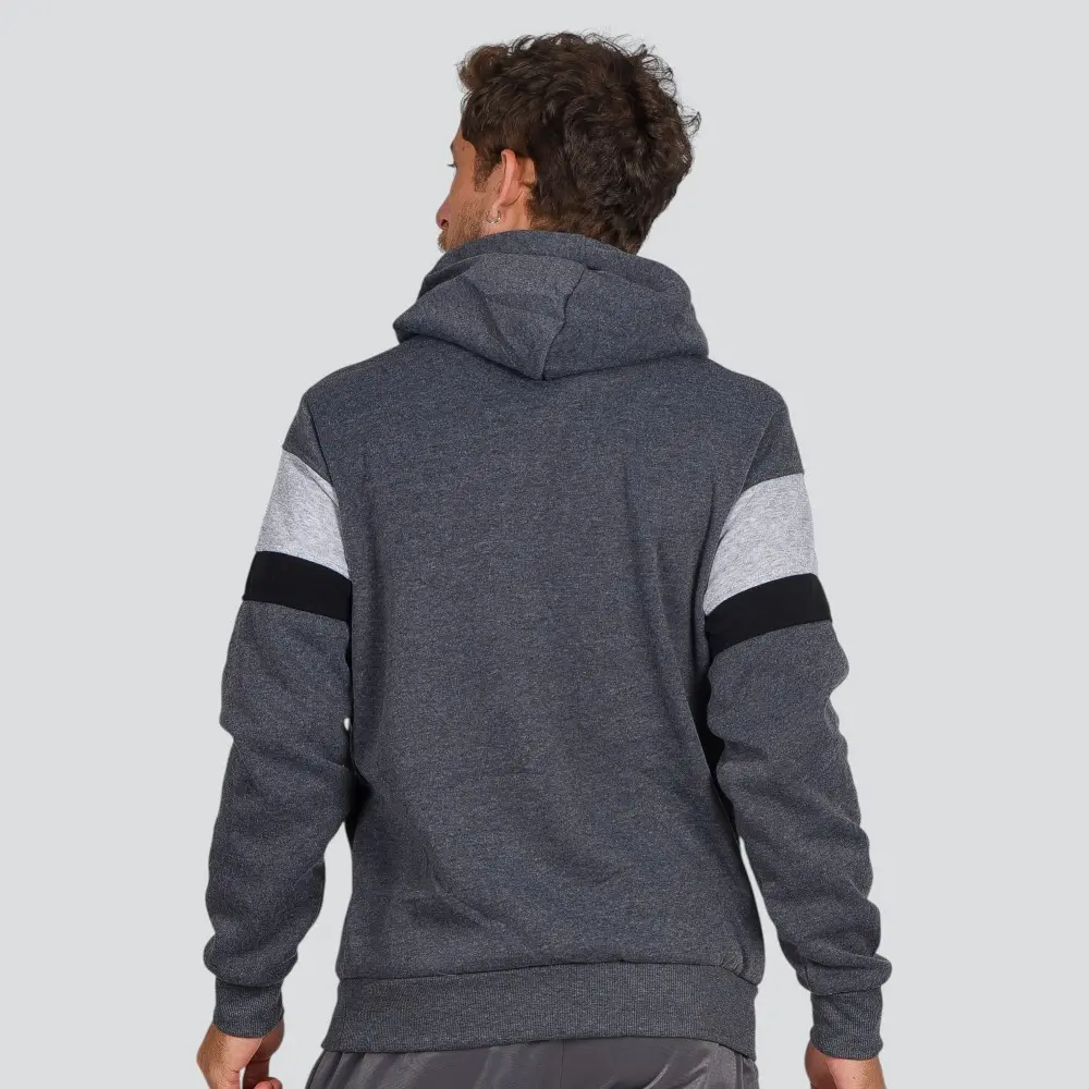 Blusão Masculino Moletom Com Capuz Recortes .2002757