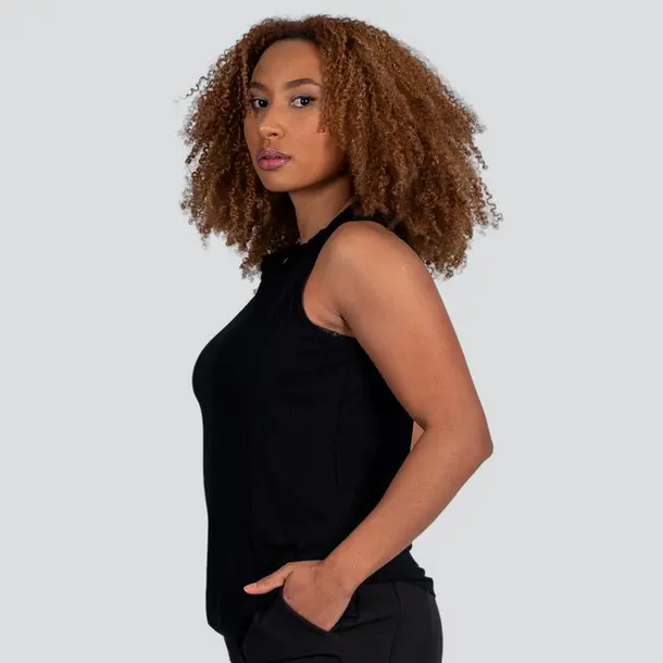 Regata Feminina Ribana Canelada .91715 Preto