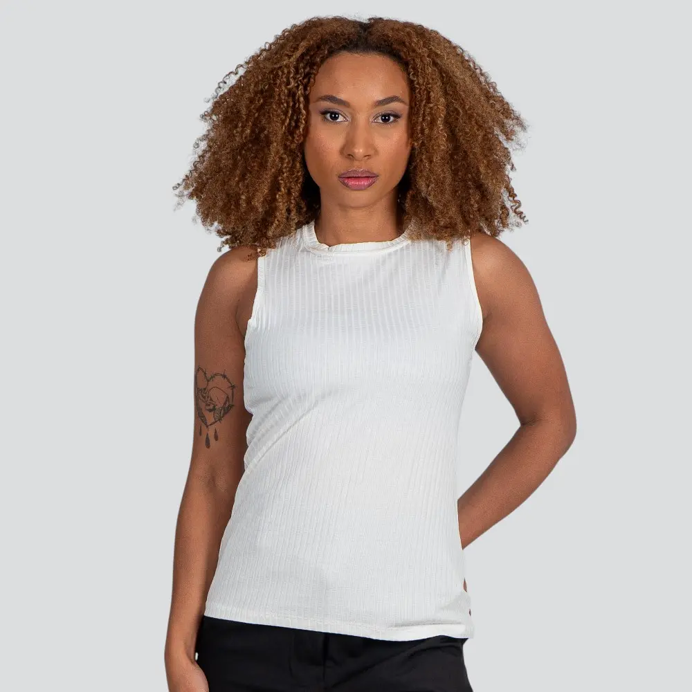 Regata Feminina Ribana Canelada .91715