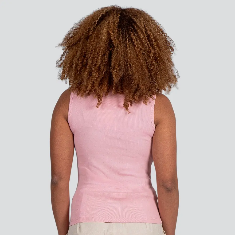 Regata Feminina Alça Larga Gola Alta .YS2767