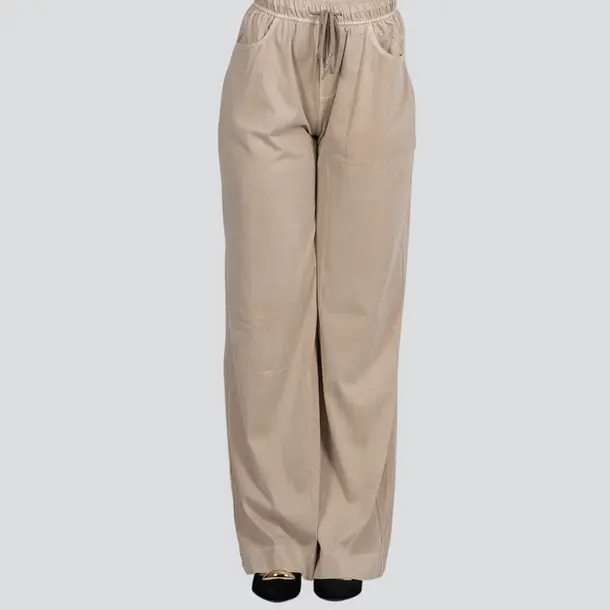 Calça Feminina Pantalona Jeans Leve .LU8805