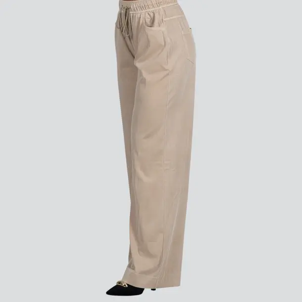 Calça Feminina Pantalona Jeans Leve .LU8805