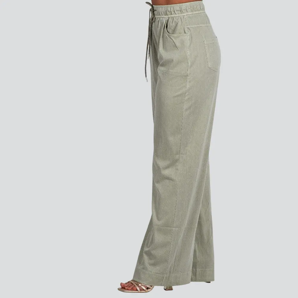 Calça Feminina Pantalona Jeans Leve .LU8805