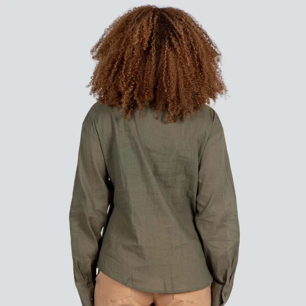 Camisa Feminina Manga Longa Laise .TY2501418C