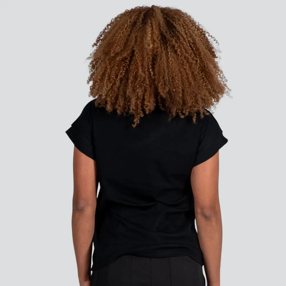 Blusa Feminina Manga Curta Gola V Lisa .XB639