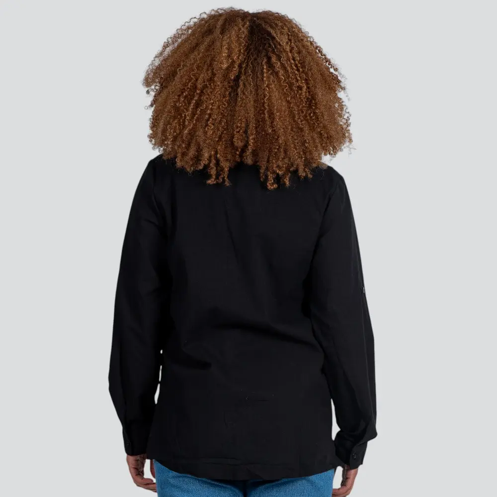 Camisa Feminina Manga Longa Linho .XT38103