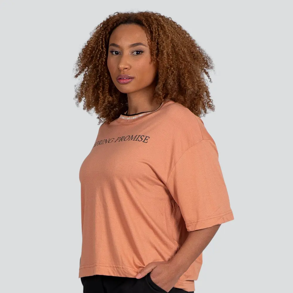Blusa Feminina Manga Curta Viscose Creponada Com Estampa .617252