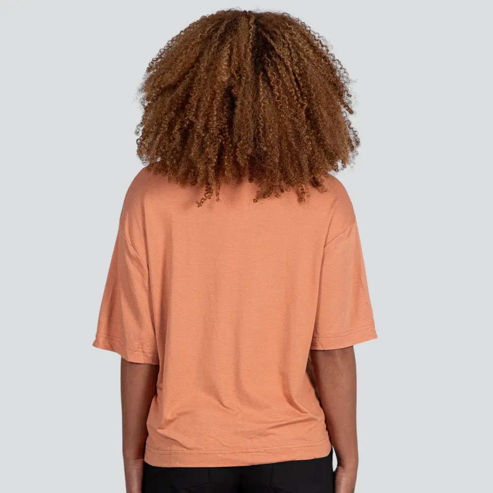 Blusa Feminina Manga Curta Viscose Creponada Com Estampa .617252