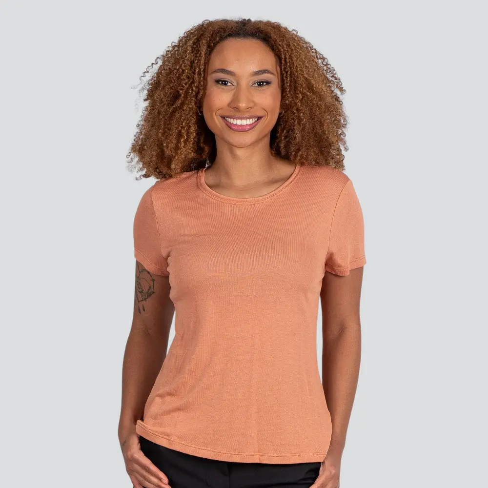 Blusa Feminina Manga Curta Viscolinho Tricot .91515