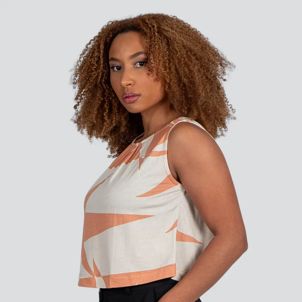 Regata Feminina Alça Larga Estampada .E15645