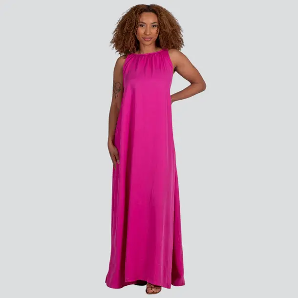 Vestido Feminino Longo Twill .E15619 Rosê Violette