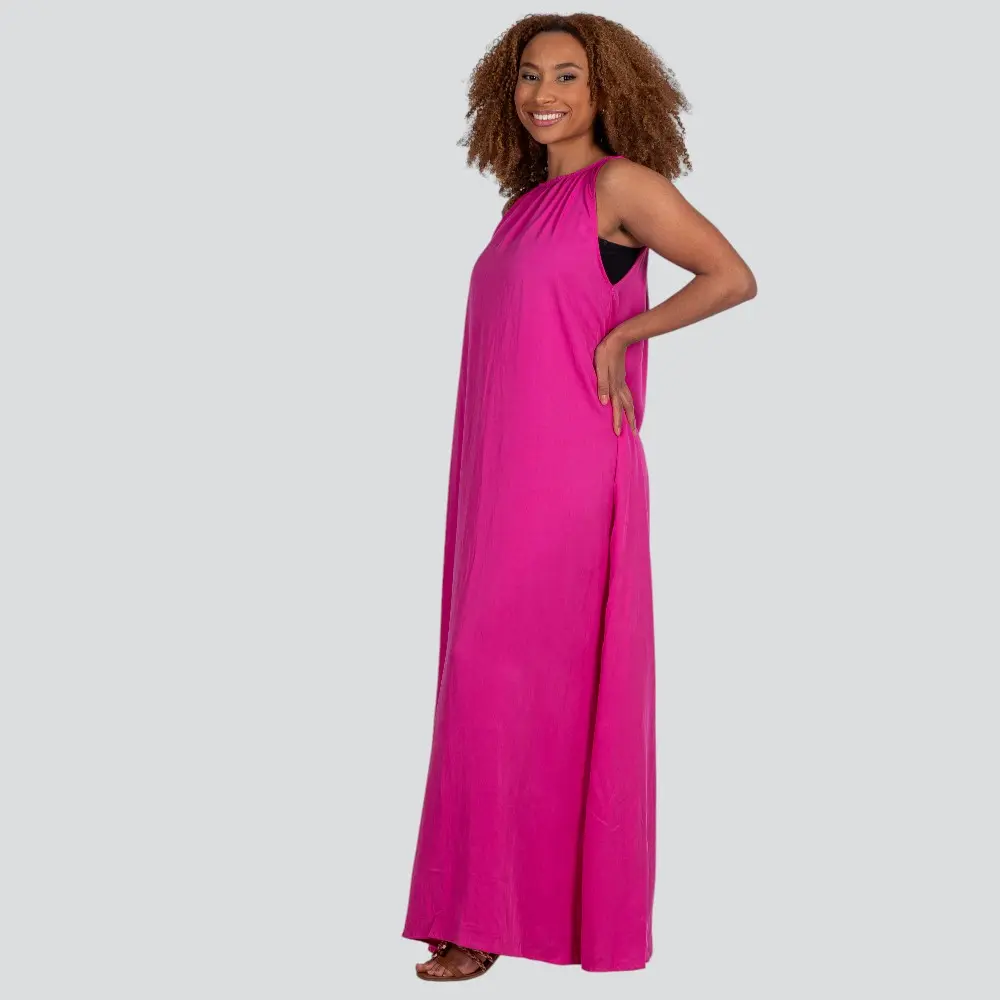 Vestido Feminino Longo Twill .E15619