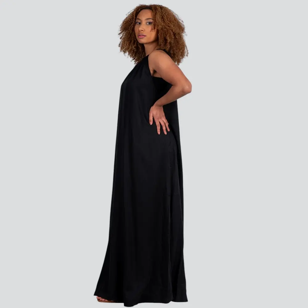 Vestido Feminino Longo Twill .E15619