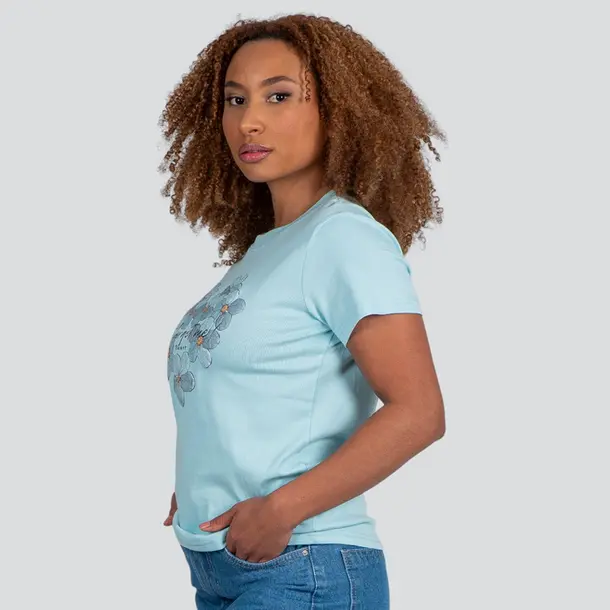 Blusa Feminina Manga Curta Gola Com Estampa .YS3169