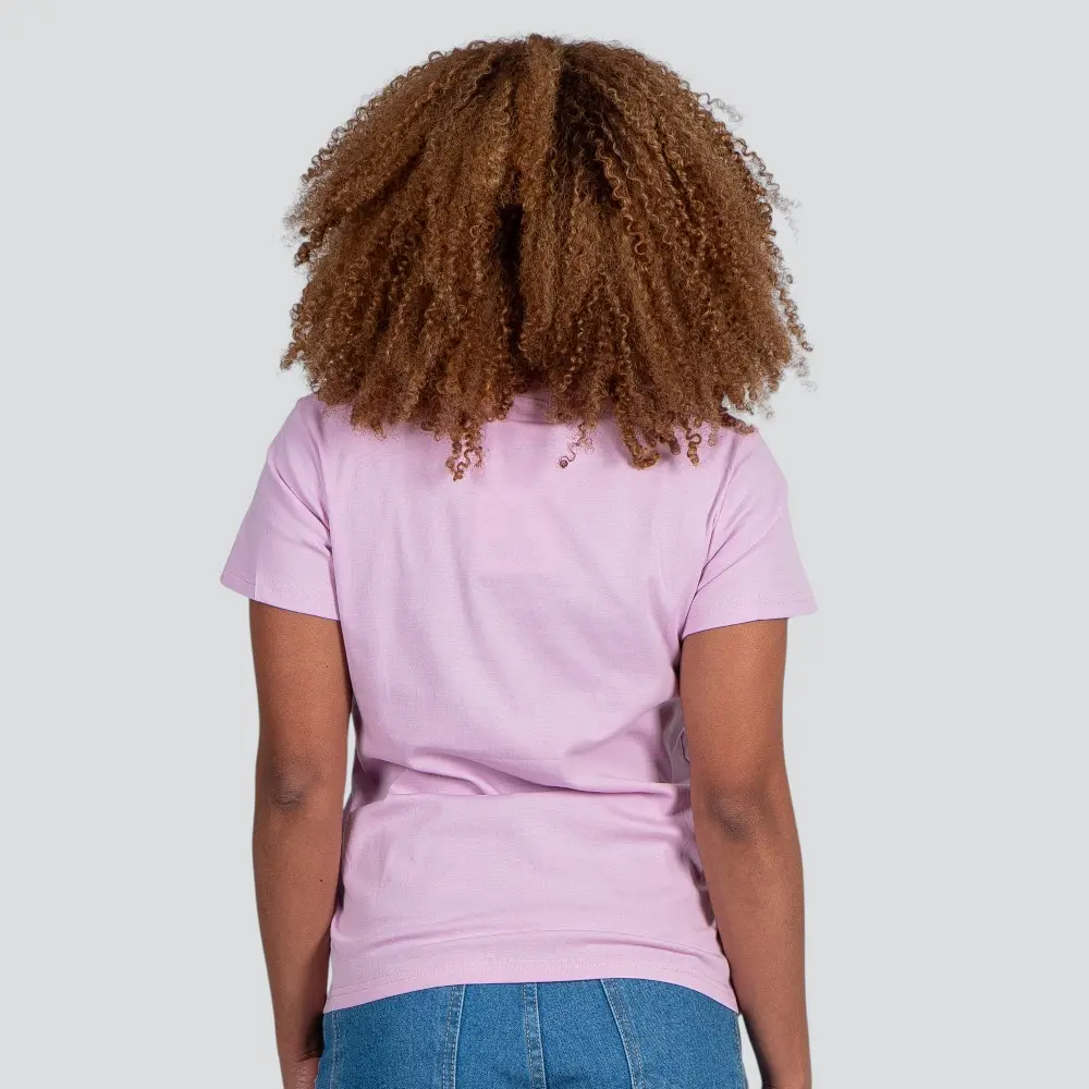 Blusa Feminina Manga Curta Gola Com Estampa .YS3169