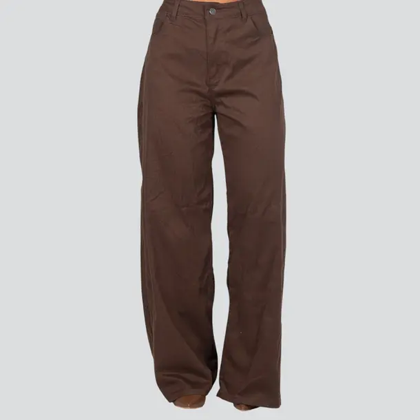 Calça Sarja Feminina Wide Leg .8741